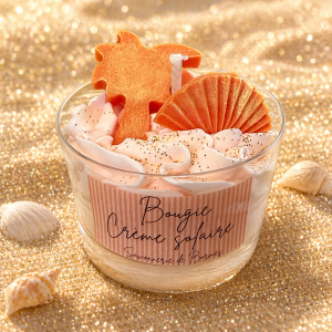 Bougie petite verrine CREME SOLAIRE