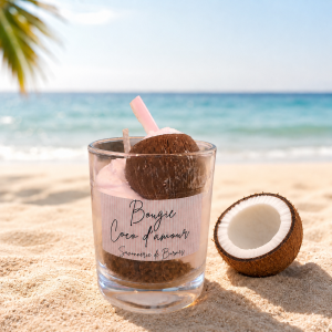 Bougie mini verrine COCO D'AMOUR 50g